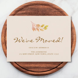 We've Moved Fall Foliage Moving 案内状