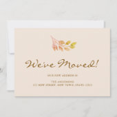 We've Moved Fall Foliage Moving 案内状 (正面)