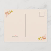 We've Moved Fall Leaves Moving 案内ポストカード (裏面)