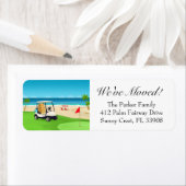 We've Moved Golf Course Beach Moving Announcement ラベル (インサイチュ)
