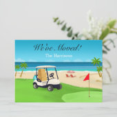 We've Moved Golf Course Beach Moving Announcement 案内状 (スタンド正面)