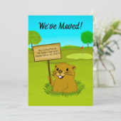 We've Moved Gopher on Golf Course Announcement 案内状 (スタンド正面)