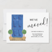 We've Moved New Address Blue Door 案内状 (正面)