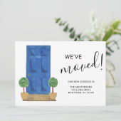 We've Moved New Address Blue Door 案内状 (スタンド正面)