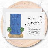 We've Moved New Address Blue Door  案内状