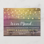 We've moved New address rustic lights design 案内ポストカード (正面)