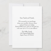 We've Moved Snowman Golfer Announcement  案内状 (裏面)