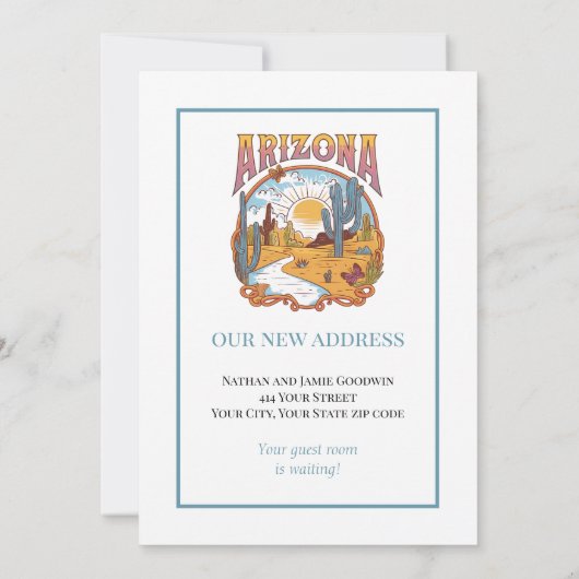 We've Moved to Arizona 案内状 (裏面)