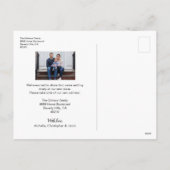 We've moved to New Home Moving Announcement photos シーズンポストカード (裏面)