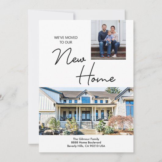 We've Moved to our New Home Custom photos  シーズンカード (正面)