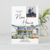 We've moved to our New Home custom photos 案内状 (スタンド正面)