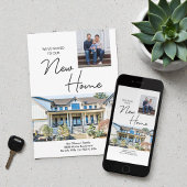 We've moved to our New Home custom photos 案内状