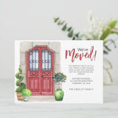 Weve Moved Water Color Red Doorの発表 招待状 (スタンド正面)