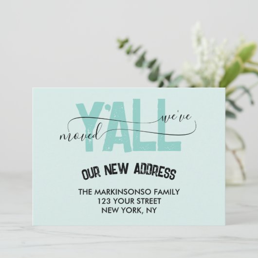 Weve Moved Y'all Moving Announcement 招待状 (スタンド正面)