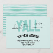 Weve Moved Y'all Moving Announcement 招待状 (正面/裏面)