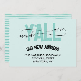 Weve Moved Y'all Moving Announcement 招待状