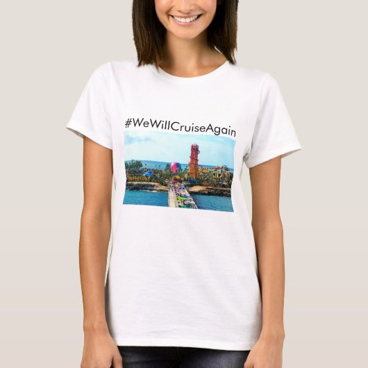 #WeWillCruiseAgain Perfect Day at CocoCay T-shirts Tシャツ (正面)