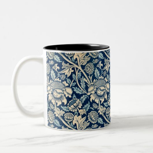 Wey, Wallpaper, 1883 by William Morris ツートーンマグカップ (左)