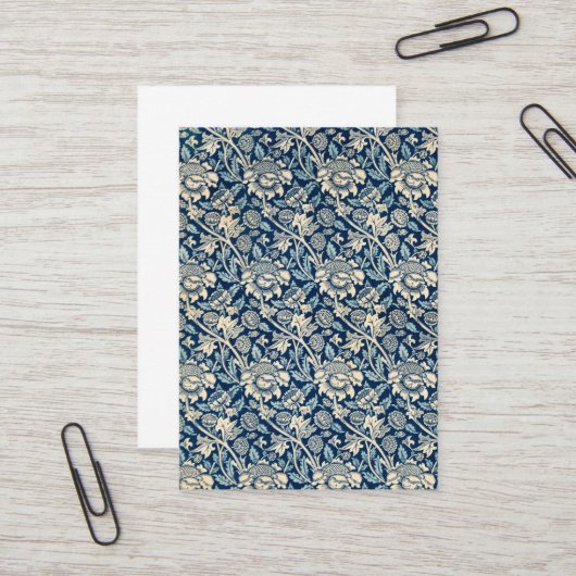 Wey, Wallpaper, 1883 by William Morris 名刺 (正面/裏面インサイチュ)