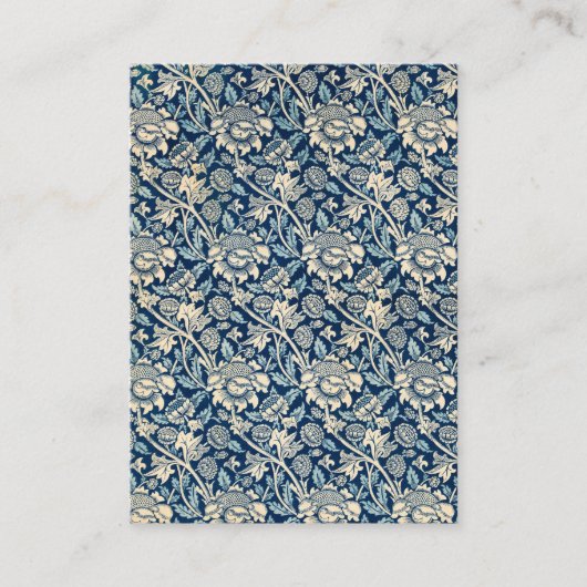 Wey, Wallpaper, 1883 by William Morris 名刺 (正面)