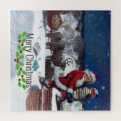 Weyeth - サンタがクリスマスの本を届ける ジグソーパズル (横)