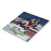 Weyeth - サンタがクリスマスの本を届ける タイル (側面)