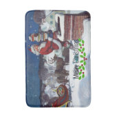 Weyeth - サンタがクリスマスの本を届ける バスマット (正面縦)