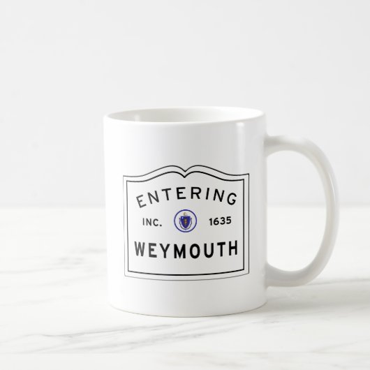 Weymouthの入る喜ばしい徴候 コーヒーマグカップ (右)