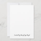 Weymouthの地域教会のnotecards サンキューカード (裏面)