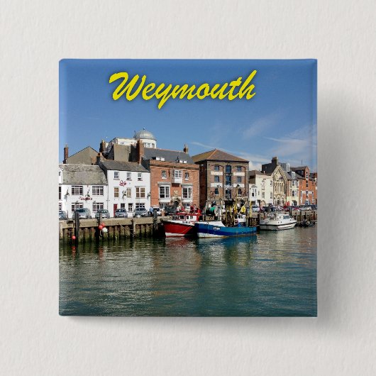 Weymouth -プロフェッショナル写真。 缶バッジ (正面)