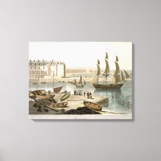 Weymouth Harbor, A Voyage のまわりに Britか素晴らしら キャンバスプリント (正面)