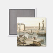 Weymouth Harbor, A Voyage のまわりに Britか素晴らしら マグネット (正面/裏面)