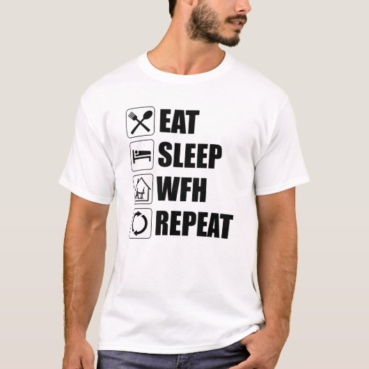 WFH食べリプート Tシャツ (正面)