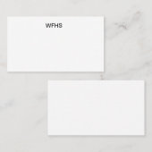 WFHS 名刺 (正面/裏面)