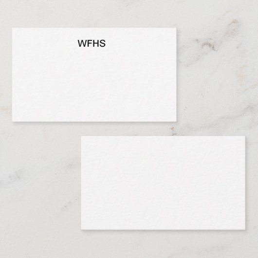WFHS 名刺 (正面/裏面)