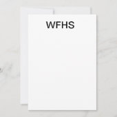 WFHS 招待状 (正面)