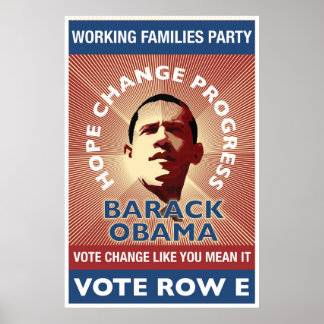 WFP - Vote Change Like You Mean It - T. Stoner ポスター