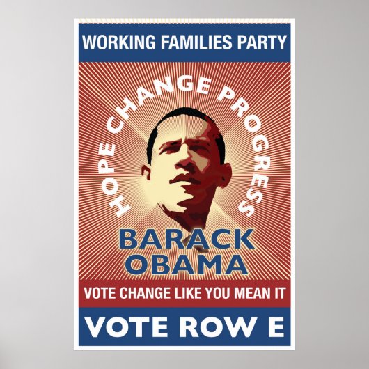 WFP - Vote Change Like You Mean It - T. Stoner ポスター (正面)
