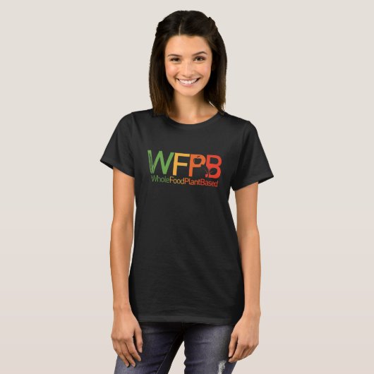 WFPBのロゴ- Tシャツの暗闇 Tシャツ (正面フル)