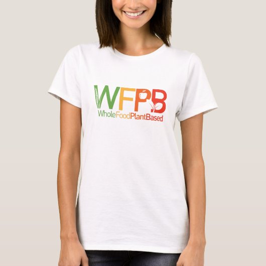 WFPBのロゴ- Tシャツの白 Tシャツ (正面)