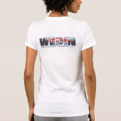 WFR 2018の前部及び背部女性Tシャツ Tシャツ (裏面)