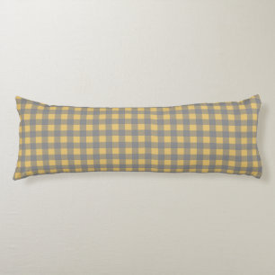 WG Plaids Yellow and Gray from Digestivo ボディピロー