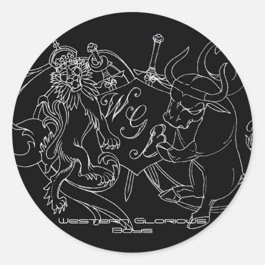 WGBスタンプのシー#2 ラウンドシール (正面)