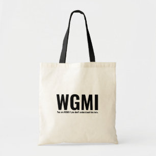 WGMI NGMI Crypto NFTにおもしろいする トートバッグ