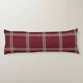 WG's Plaids深いレッドとアペリティフからのアイボリー ボディピロー (裏面)