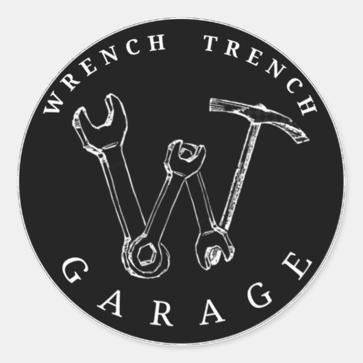 WGTブラックロゴシール ラウンドシール (正面)