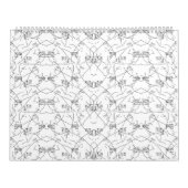 whの組み合わせを示す視覚的に魅力的なデザイン カレンダー (カバー)