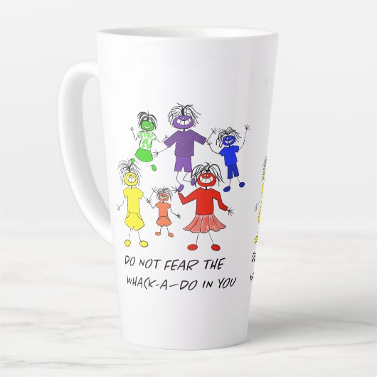 Whack-A-Do カフェラテマグ (左アングル)