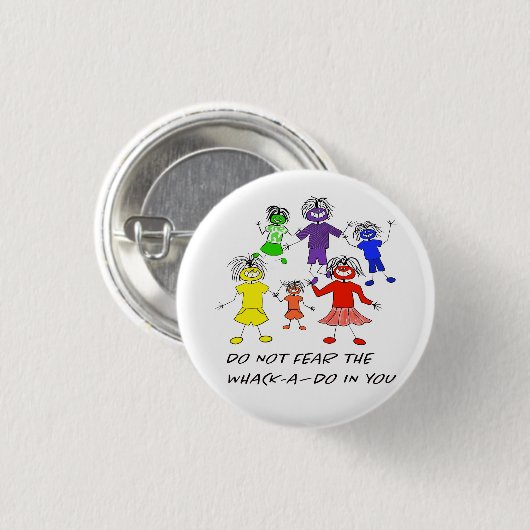 Whack-A-Do 缶バッジ (正面&裏面)