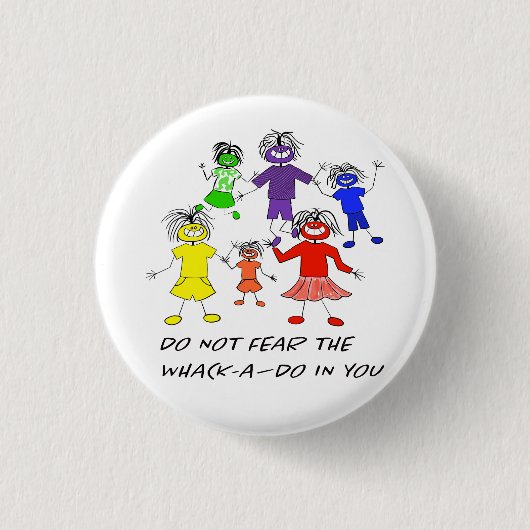 Whack-A-Do 缶バッジ (正面)